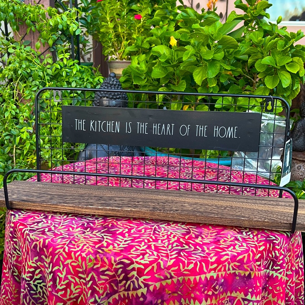 NEW Rae Dunn “THE KITCHEN IS THE HEART ❤️ OF THE HOME” Shelf